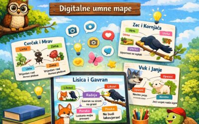 Kreativno učenje uz Canvu: basne kroz umne mape