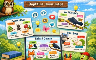 Kreativno učenje uz Canvu: basne kroz umne mape